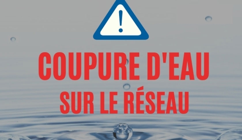 Grand Tunis, Zaghouan et Nabeul - Perturbations et coupures d’eau de cinq jours dans quatre gouvernorats