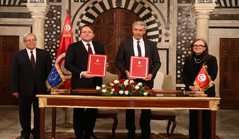 Signature daccords de partenariat entre la Tunisie et lUnion europenne