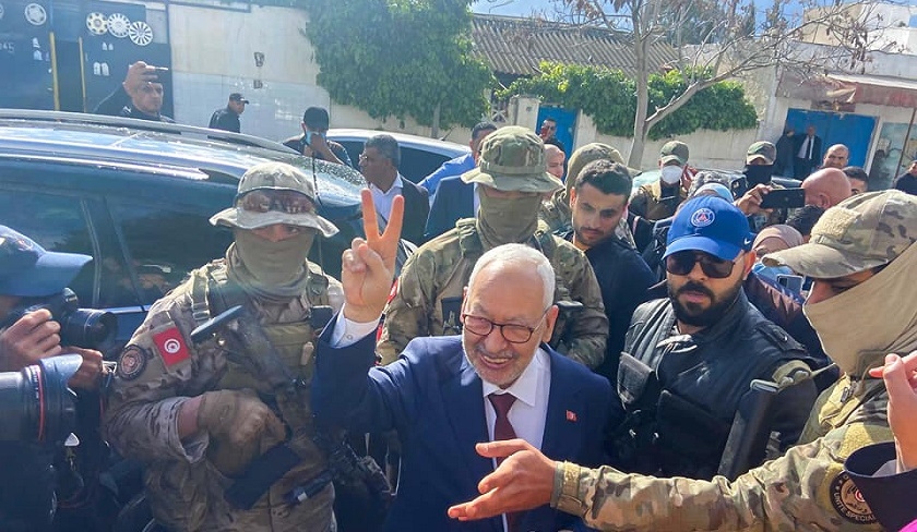 Laccueil rserv  Rached Ghannouchi pour son interrogatoire