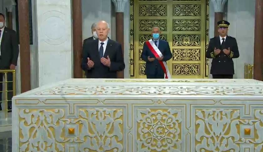 22ème commémoration du décès de Habib Bourguiba : Kaïs Saïed se rend à Monastir