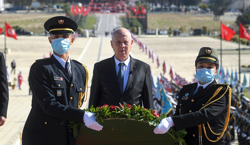 Kaïs Saïed célèbre la fête des martyrs