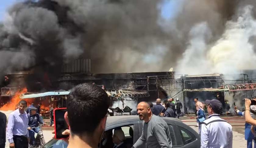 Gabs : un incendie ravage le souk de la ville