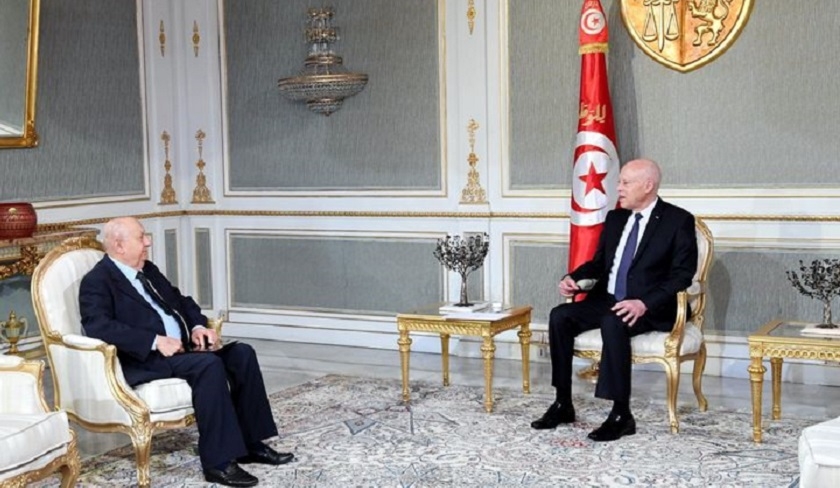 Kaïs Saïed discute de la nouvelle République avec Sadok Belaïd