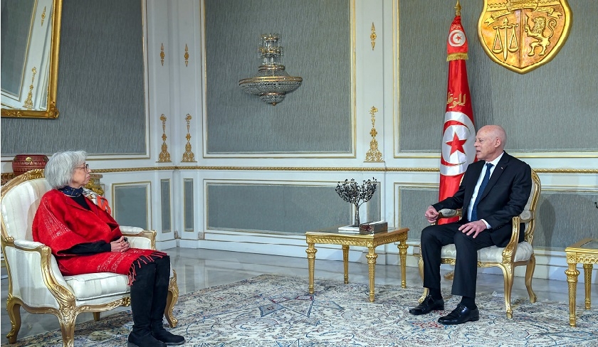 Rachida Ennaïfer reçue par Kaïs Saïed à Carthage