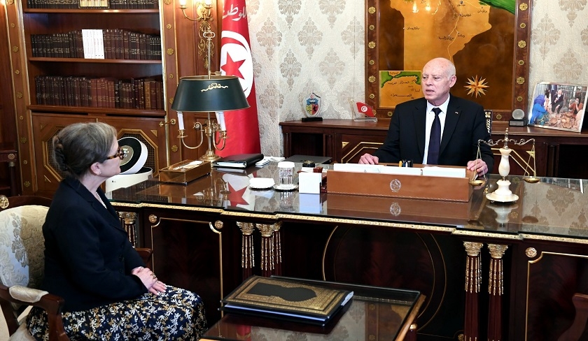 Kaïs Saïed reçoit Najla Bouden et Leila Jaffel