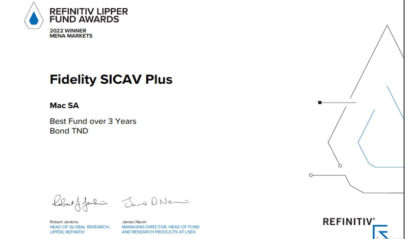 Fidelity SICAV Plus, gérée par MAC SA, remporte le prix du meilleur fonds aux Refinitiv Lipper Fund Awards en Suisse
