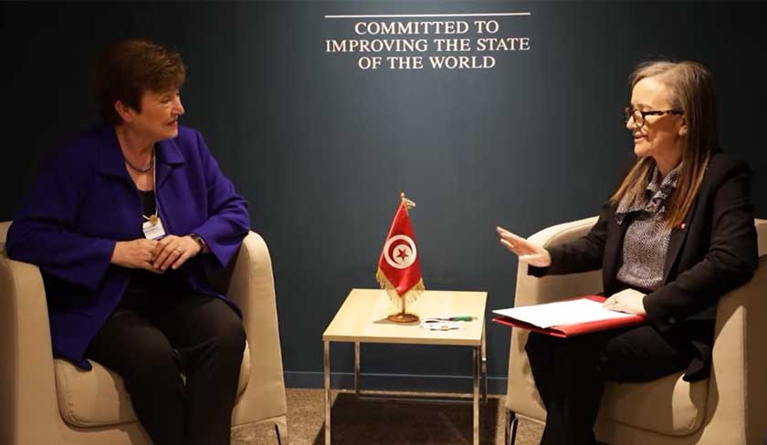 Rencontre à Davos entre la cheffe du gouvernement et la directrice générale du FMI