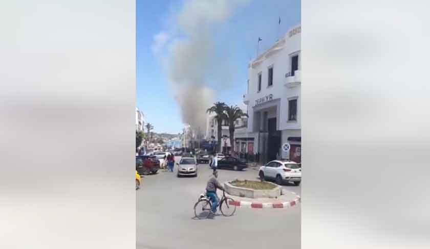 En vidos - Un restaurant  la Marsa prend feu

