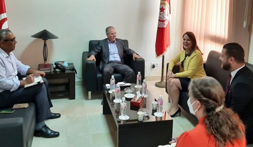 Noureddine Taboubi rencontre la chargée d’affaires à l’ambassade des États-Unis