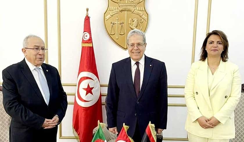 Othman Jerandi reçoit Ramtane Lamamra et Najla Mankouch