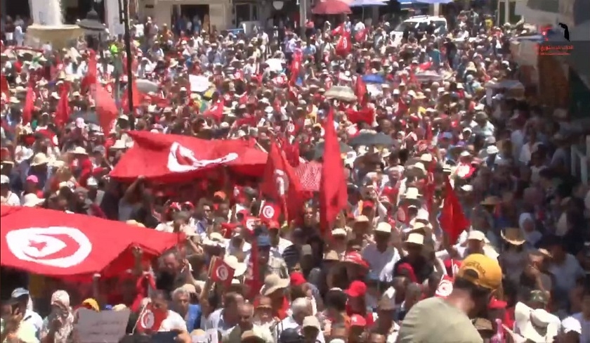 Imposante manifestation du PDL à la Kasbah : Moussi promet une surprise