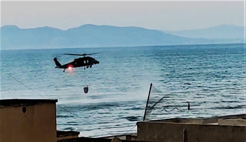 En photos - L’incendie de Djebel Boukornine prend de l’ampleur, l’armée intervient
