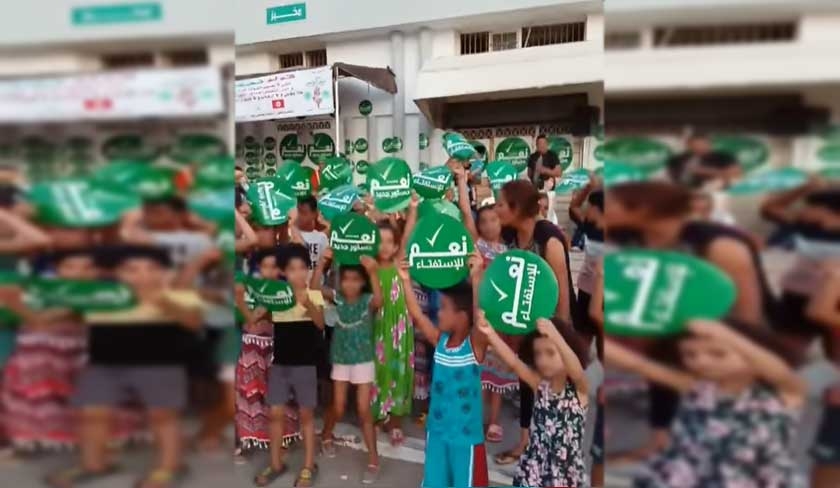 Référendum - Les pro-Saïed exploitent des enfants au profit du
