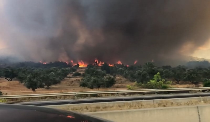 Incendie : mise en garde sur lautoroute Tunis-Hammamet