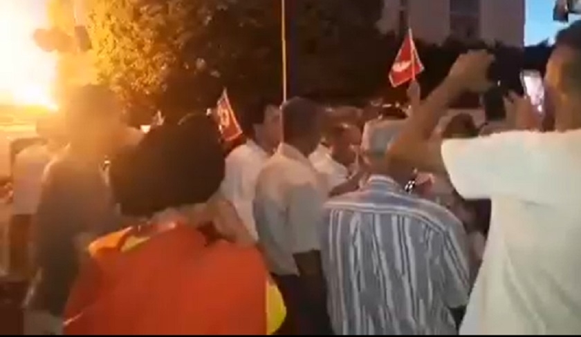 Les soutiens de Kaïs Saïed font la fête à l’avenue Habib Bourguiba