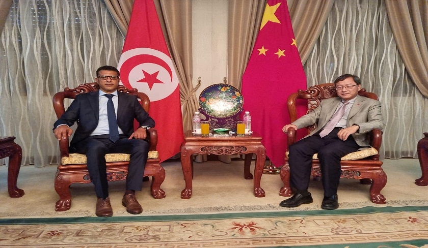 Mongi Rahoui s’entretient avec l’ambassadeur chinois Zhang Jianguo