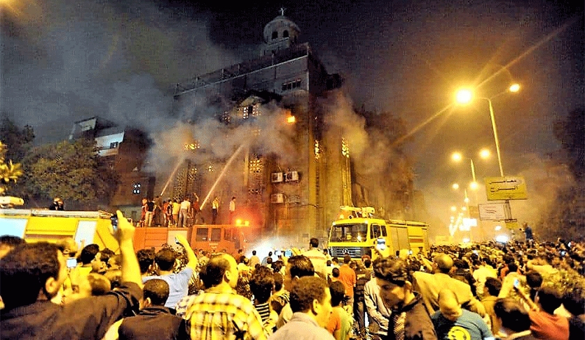 La Tunisie présente ses condoléances à l’Égypte après l’incendie survenu dans une église copte


