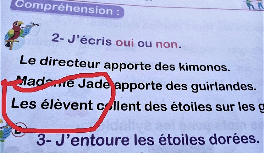 Le ministre de lEducation ouvre une enqute au sujet des erreurs dans le manuel scolaire de franais

