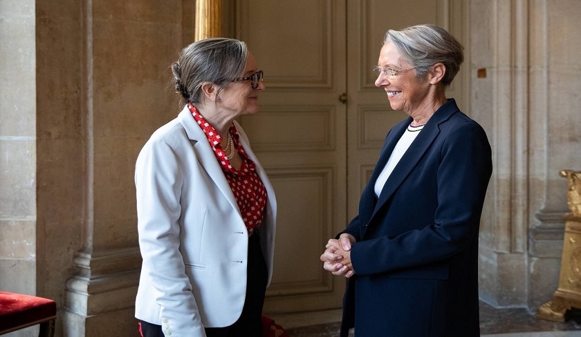 Najla Bouden et lisabeth Borne discutent de lallgement des mesures restrictives autour de l'octroi des visas