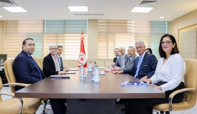 Réunion de travail entre Leila Jaffel et Ferid Belhaj