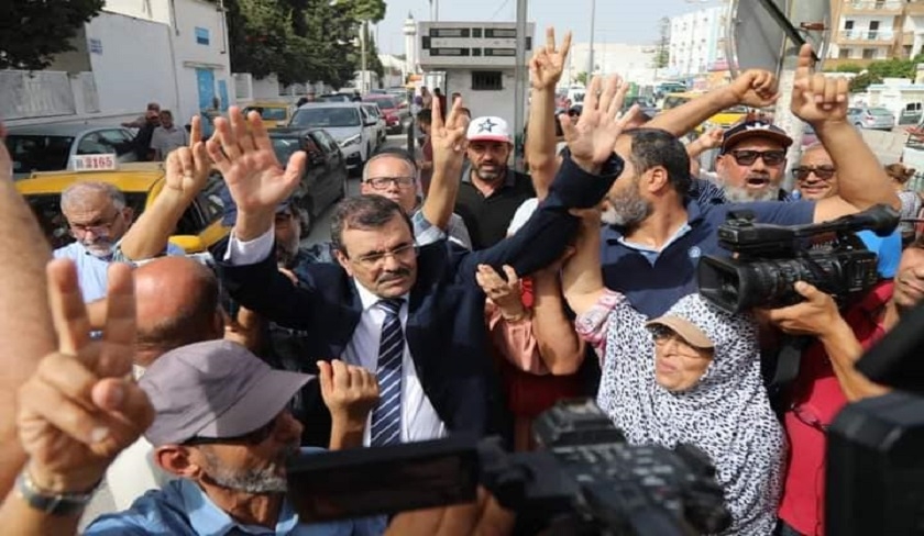 En vidos - Arrive de Rached Ghannouchi et Ali Larayedh  Bouchoucha