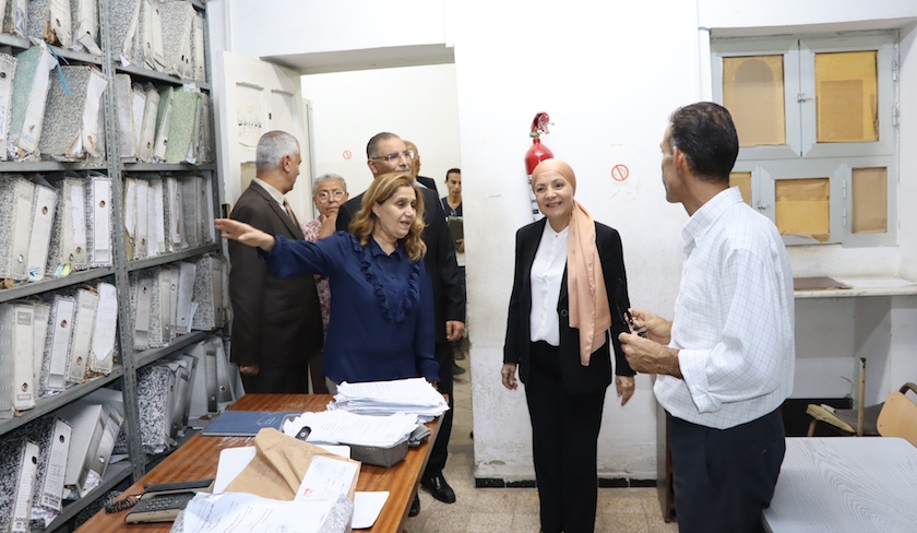 Leila Jaffel ordonne un projet pour réhabiliter le Tribunal de première instance de Tunis 
