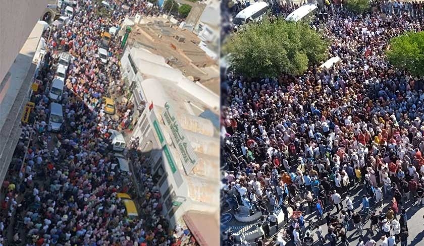 Photo du jour : manifestation massive à Zarzis