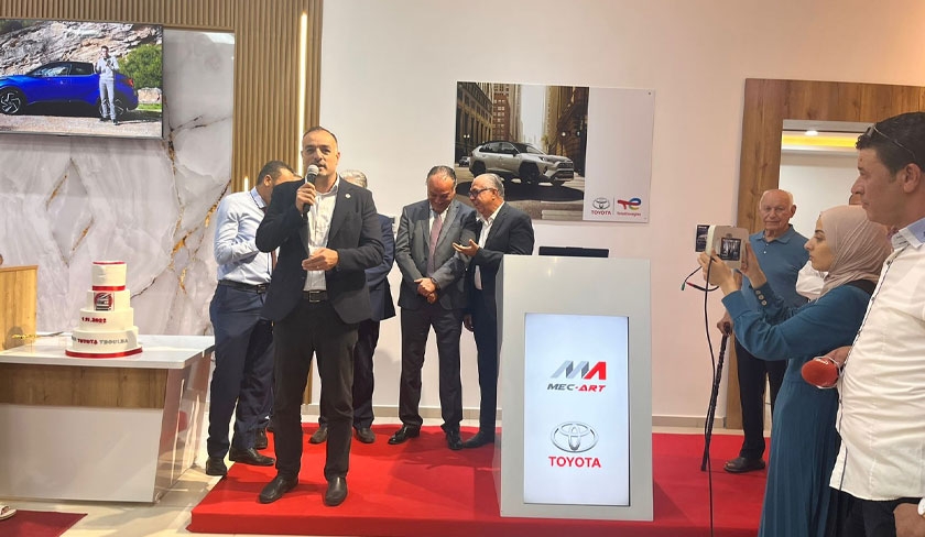 Inauguration de lagence Toyota Teboulba, 2me partenariat lubrifiants entre TotalEnergies Marketing Tunisie et BSB Toyota

