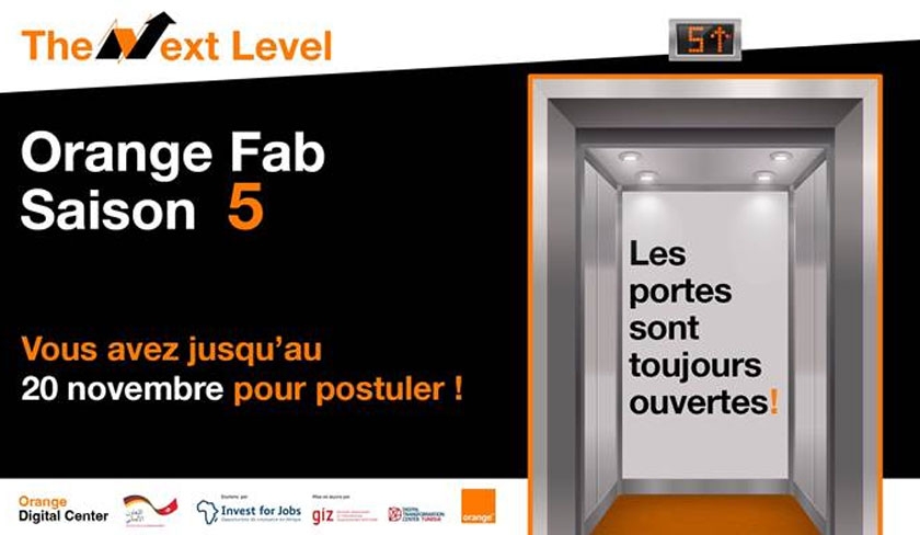 Prolongation de l’appel à candidatures pour la 5ème saison de l’accélérateur corporate Orange Fab Tunisie, jusqu’au 20 novembre