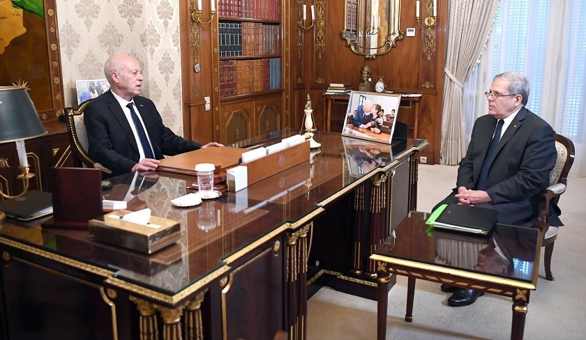 Kaïs Saïed reçoit Othman Jerandi pour parler des préparatifs du Sommet de la Francophonie