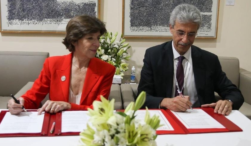 Samir Saed et Catherine Colonna signent un accord de financement de 200 millions deuros 
