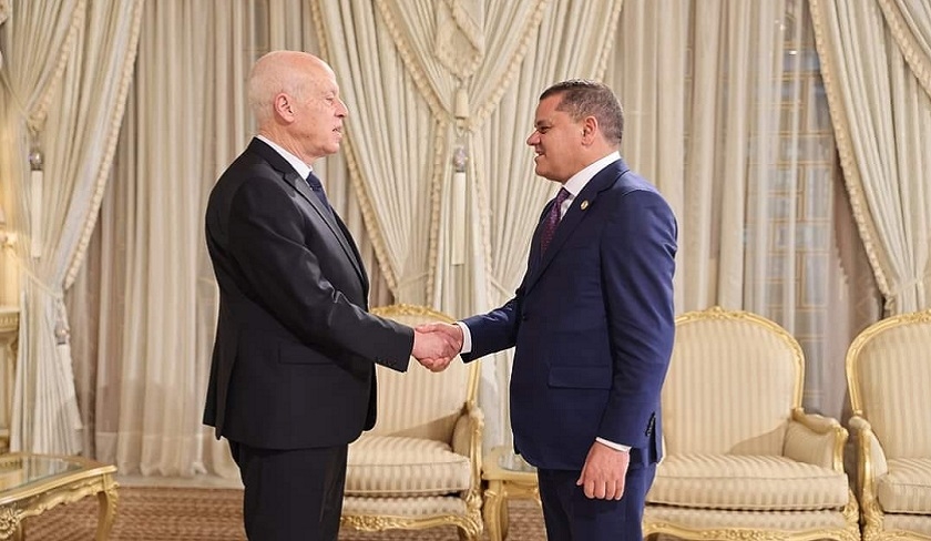 Kaïs Saïed reçoit Abdulhamid Aldabaiba