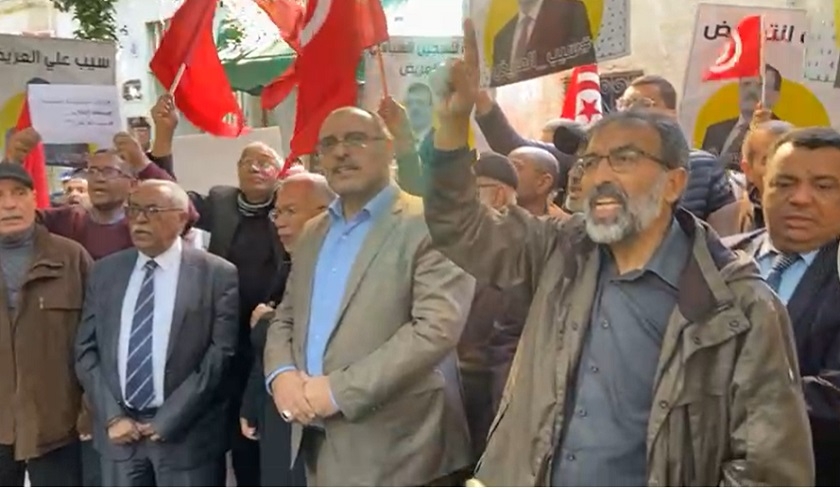 Sit-in de solidarité avec Ali Larayedh