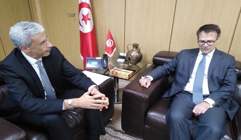 Samir Saed et Fabrizio Saggio discutent du dmarrage du projet d'interconnexion lectrique entre la Tunisie et l'Italie