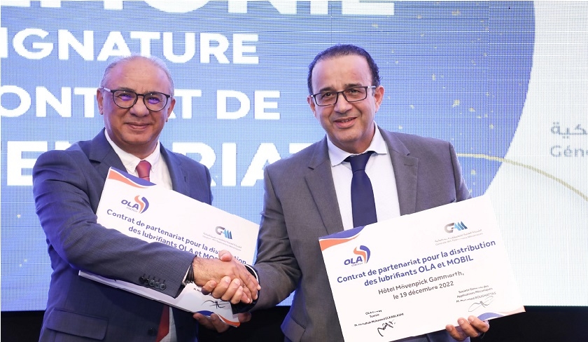 Tunisie - OLA Energy et GAM signent un contrat de partenariat pour la distribution des lubrifiants au Grand Tunis, Bizerte et Nord-Ouest