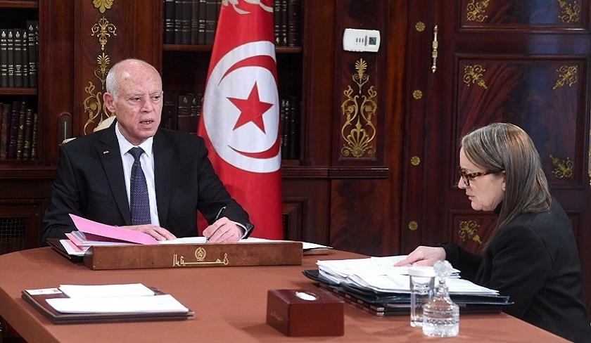 Rencontre entre Kas Saed et Najla Bouden autour du second tour des lgislatives

