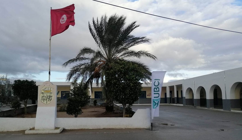 Inauguration de la nouvelle salle de classe  lcole Birine, grce au soutien de lUBCI