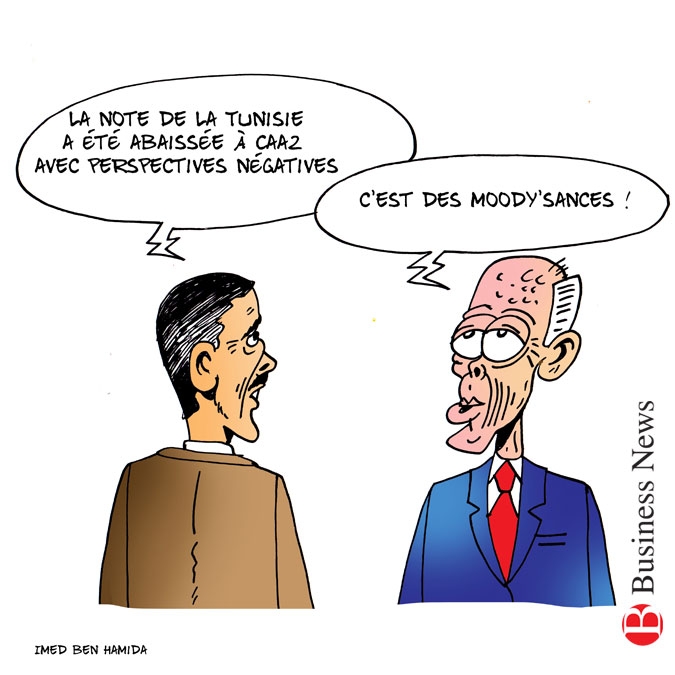 Moody's abaisse la note souveraine de la Tunisie
