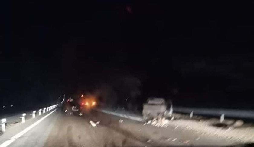 Accident au niveau de lautoroute tout juste inaugure par le prsident de la Rpublique