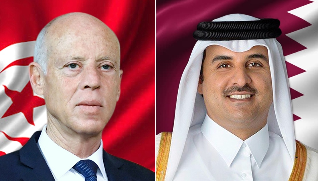 Kaïs Saïed s'entretient avec l’Émir du Qatar