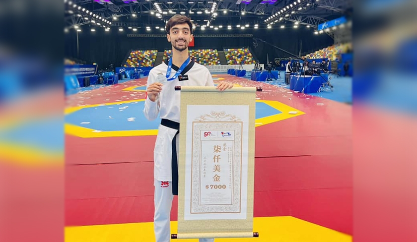 Grand Slam Taekwondo de Chine : Khalil Jendoubi médaillé d’argent