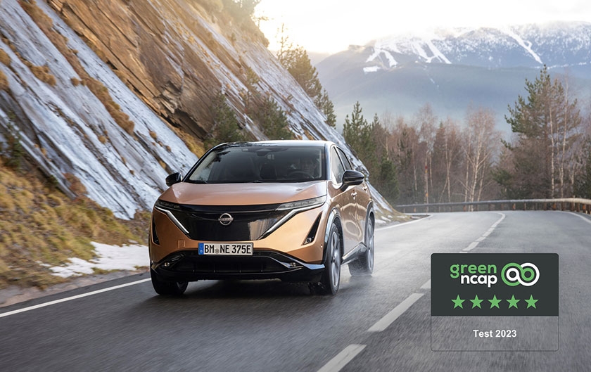 Green Ncap : Nissan Ariya obtient la note maximale de cinq étoiles aux tests