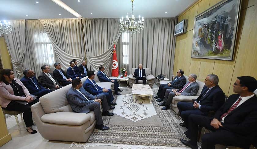 Kaïs Saïed en visite au ministère de l’Intérieur