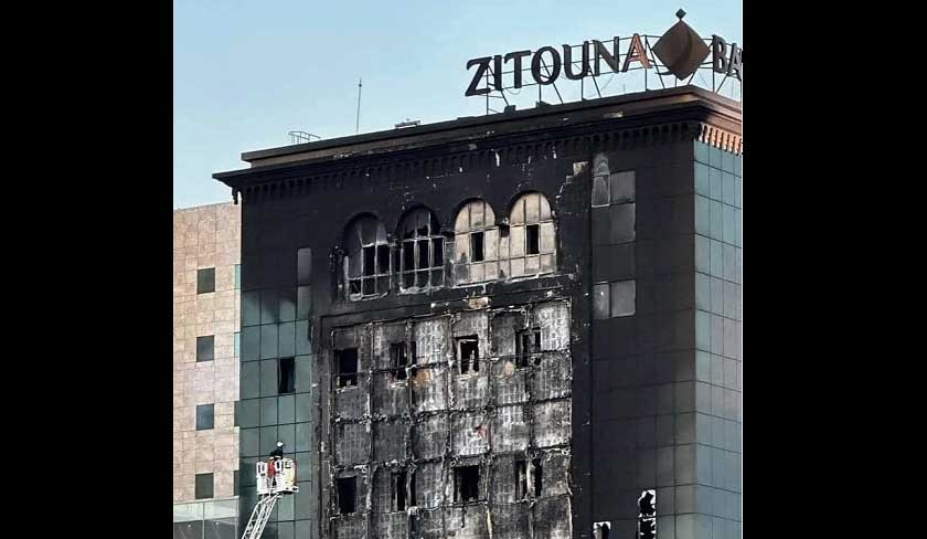 L’incendie au siège de la banque Zitouna maîtrisé