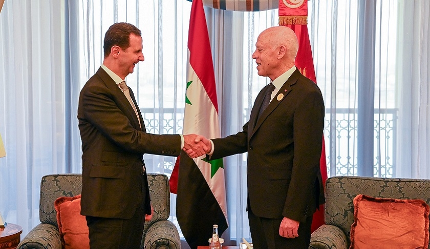 Rencontre entre Kas Saed et Bachar el-Assad