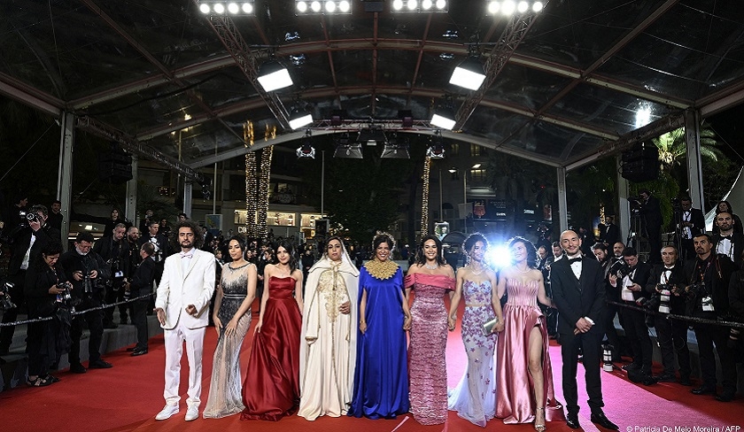 En photos : les « Filles d’Olfa » sur les marches du Festival de Cannes