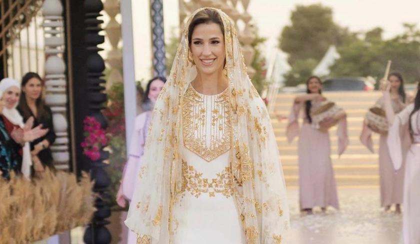 Un célèbre vers d’Abou El Kacem Chebbi brodé sur la robe de la future reine de Jordanie