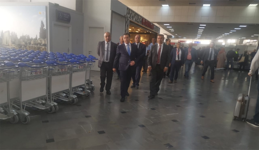 Visite inopine du ministre du Transport  laroport Tunis-Carthage