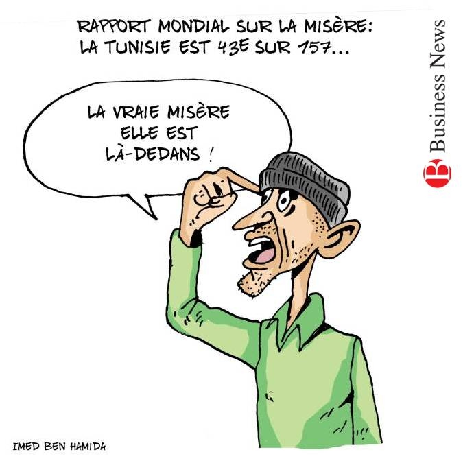 Rapport mondial sur la misère : la Tunisie est 47e sur 157