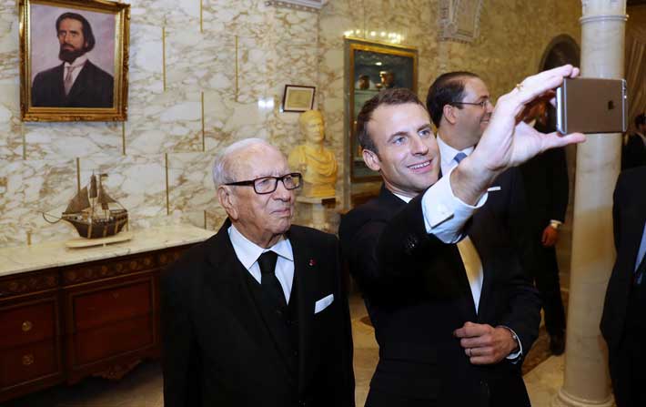 Le selfie dEmmanuel Macron